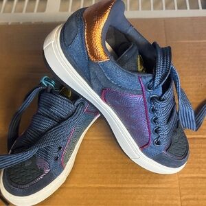 Kurt Geiger Navy and Pink Sneakers